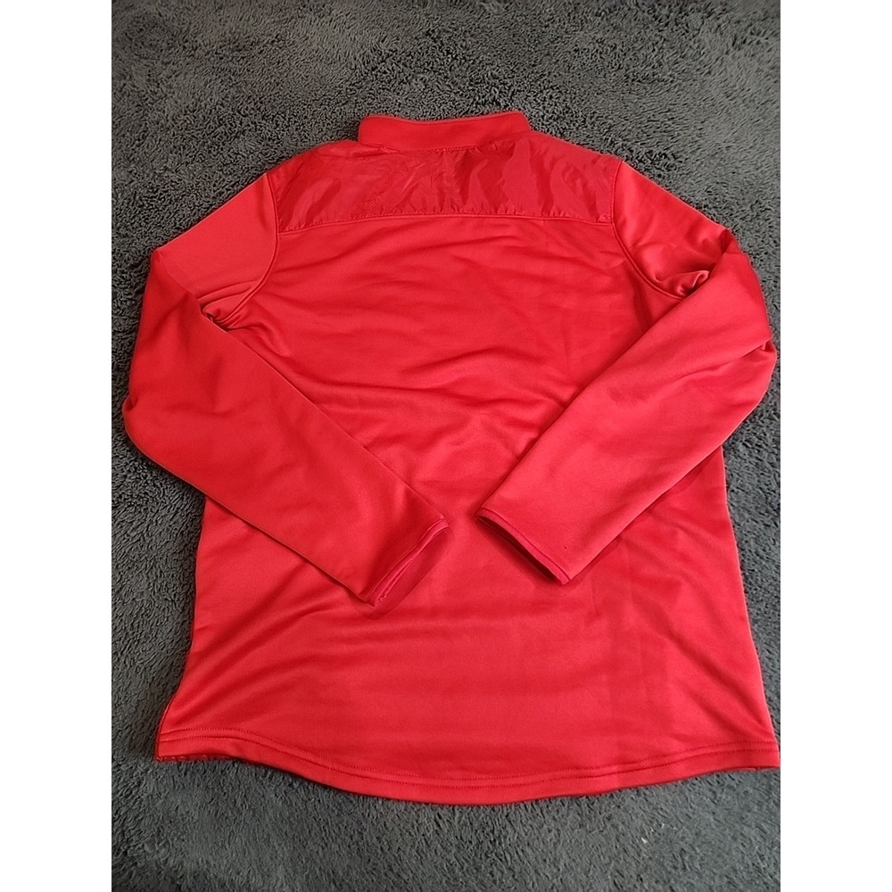 Under Armour Men's Command 1/4 Zip Pullover Red Size M Loose Fit Long Sleeve - Picture 5 of 7